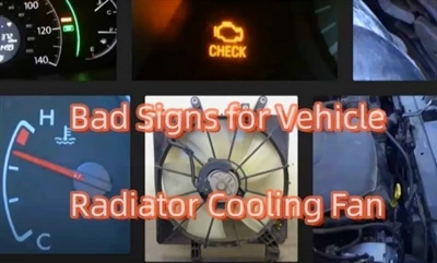 Malas señales del ventilador de refrigeración del radiador del vehículo